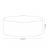Round Cylinder, 600 x 220mm Dual Faux Silk Fabric Shade, Taupe, Halo Gold - 3