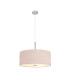Baymont Polished Chrome 5 Light E27 Single Pendant With 60cm x 22cm Dual Faux Silk Shade Nude Beige/Moonlight-4