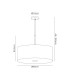 Baymont Polished Chrome 5 Light E27 Single Pendant With 60cm x 22cm x 22cm Dual Faux Silk Shade Taupe/Halo Gold-3