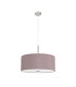 Baymont Polished Chrome 5 Light E27 Single Pendant With 60cm x 22cm x 22cm Dual Faux Silk Shade Taupe/Halo Gold-5