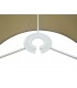 Round Cylinder, 600 x 220mm Dual Faux Silk Fabric Shade, Taupe, Halo Gold - 7
