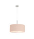 Baymont Polished Chrome 5 Light E27 Single Pendant With 60cm x 22cm Dual Faux Silk Shade Antique Gold/Ruby-4