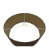 Baymont Polished Chrome 5 Light E27 Single Pendant With 60cm x 22cm Dual Faux Silk Shade Cocoa/Grecian Bronze-9