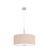 Baymont Polished Chrome 5 Light E27 Single Pendant With 60cm x 22cm Dual Faux Silk Shade Antique Gold/Ruby-5