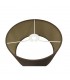 Round Cylinder, 300 x 170mm Dual Faux Silk Fabric Shade, Raw Cocoa, Grecian Bronze - 4