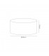 Round Cylinder, 400 x 180mm Dual Faux Silk Fabric Shade, Raw Cocoa, Grecian Bronze - 3