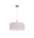 Baymont Antique Brass 5 Light E27 Single Pendant With 60cm x 22cm Dual Faux Silk Shade Nude Beige/Moonlight-5