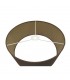 Round Cylinder, 400 x 180mm Dual Faux Silk Fabric Shade, Raw Cocoa, Grecian Bronze - 4