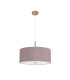 Baymont Antique Brass 5 Light E27 Single Pendant With 60cm x 22cm Dual Faux Silk Shade Taupe/Halo Gold-5