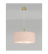 Baymont Antique Brass 5 Light E27 Single Pendant With 60cm x 22cm Dual Faux Silk Shade Antique Gold/Ruby-2