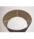 Round Cylinder, 400 x 180mm Dual Faux Silk Fabric Shade, Raw Cocoa, Grecian Bronze - 8