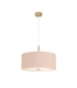 Baymont Antique Brass 5 Light E27 Single Pendant With 60cm x 22cm Dual Faux Silk Shade Antique Gold/Ruby-4