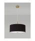 Baymont Antique Brass 5 Light E27 Single Pendant With 60cm x 22cm Dual Faux Silk Shade Black/Green Olive-14