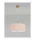 Baymont Antique Brass 5 Light E27 Single Pendant With 60cm x 22cm Dual Faux Silk Shade Antique Gold/Ruby-14