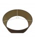 Round Cylinder, 500 x 200mm Dual Faux Silk Fabric Shade, Raw Cocoa, Grecian Bronze - 7