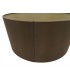 Round Cylinder, 500 x 200mm Dual Faux Silk Fabric Shade, Raw Cocoa, Grecian Bronze - 8