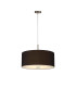 Baymont Satin Nickel 5 Light E27 Single Pendant With 60cm x 22cm Dual Faux Silk Shade Midnight Black/Green Olive-4