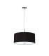 Baymont Satin Nickel 5 Light E27 Single Pendant With 60cm x 22cm Dual Faux Silk Shade Midnight Black/Green Olive-5