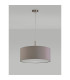 Baymont Satin Nickel 5 Light E27 Single Pendant With 60cm x 22cm Dual Faux Silk Shade Taupe/Halo Gold-14