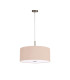 Baymont Satin Nickel 5 Light E27 Single Pendant With 60cm x 22cm Dual Faux Silk Shade Antique Gold/Ruby-5