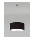Baymont Satin Nickel 5 Light E27 Single Pendant With 60cm x 22cm Dual Faux Silk Shade Midnight Black/Green Olive-14