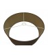 Round Cylinder, 600 x 220mm Dual Faux Silk Fabric Shade, Raw Cocoa, Grecian Bronze - 4