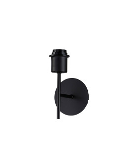 Carlton Switched Wall Lamp Without Shade E27 Satin Black-1