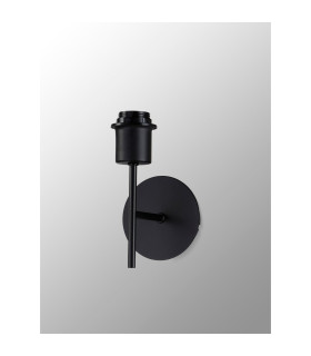 Carlton Switched Wall Lamp Without Shade E27 Satin Black-2