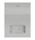 Baymont Polished Chrome 5 Light E27 Single Pendant With 60cm x 22cm Silver Leaf Shade-14
