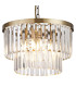 Cosette 40cm Pendant/Semi Flush 4 Light E14 Antique Brass/Clear Crystal-6