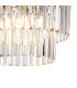 Cosette 40cm Pendant/Semi Flush 4 Light E14 Polished Nickel/Clear Crystal-8