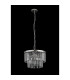 Cosette 40cm Pendant/Semi Flush 4 Light E14 Polished Nickel/Clear Crystal-9