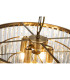 Cosette 50cm Pendant/Semi Flush 5 Light E14 Antique Brass/Clear Crystal-9