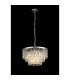 Cosette 50cm Pendant/Semi Flush 5 Light E14 Polished Nickel/Clear Crystal-2