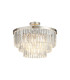 Cosette 50cm Pendant/Semi Flush 5 Light E14 Polished Nickel/Clear Crystal-5