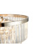 Cosette 50cm Pendant/Semi Flush 5 Light E14 Polished Nickel/Clear Crystal-9