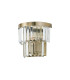 Cosette Wall Lamp 2 Light E14 Antique Brass/Clear Crystal-4