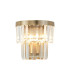 Cosette Wall Lamp 2 Light E14 Antique Brass/Clear Crystal-5