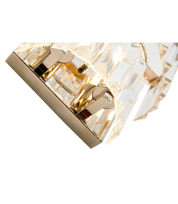 Cosette Wall Lamp 2 Light E14 Polished Nickel/Clear Crystal-7