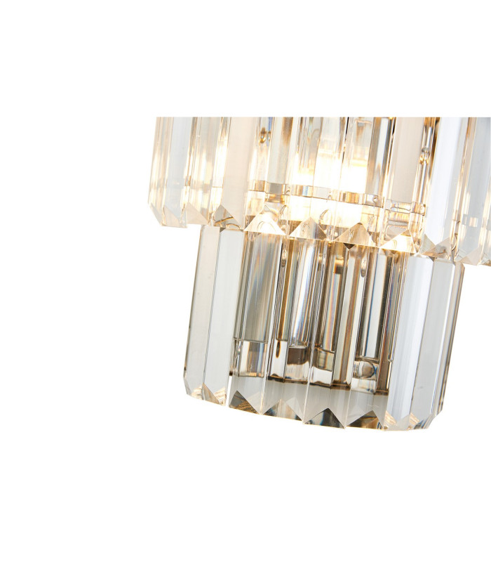 Cosette Wall Lamp 2 Light E14 Polished Nickel/Clear Crystal-8