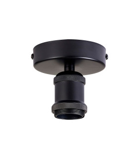 Dreifa 10cm Ceiling Light 1 x E27 Matt Black-1