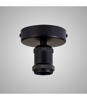 Dreifa 10cm Ceiling Light 1 x E27 Matt Black-2