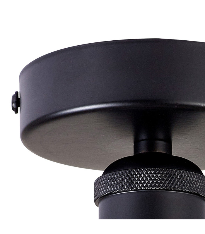 Dreifa 10cm Ceiling Light 1 x E27 Matt Black-4