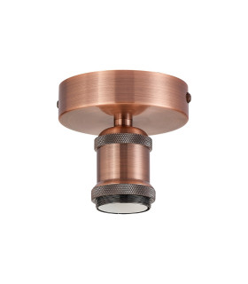 Dreifa 10cm Ceiling Light 1 x E27 Antique Copper-1