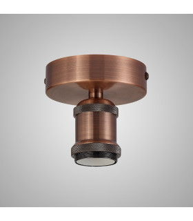 Dreifa 10cm Ceiling Light 1 x E27 Antique Copper-2