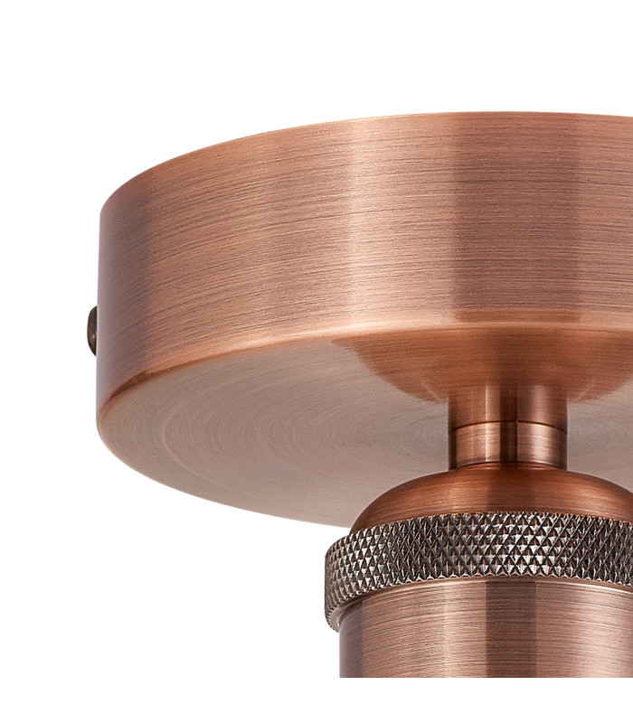 Dreifa 10cm Ceiling Light 1 x E27 Antique Copper-4
