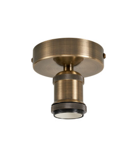 Dreifa 10cm Ceiling Light 1 x E27 Antique Brass-1