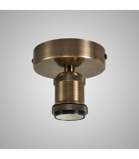 Dreifa 10cm Ceiling Light 1 x E27 Antique Brass-2