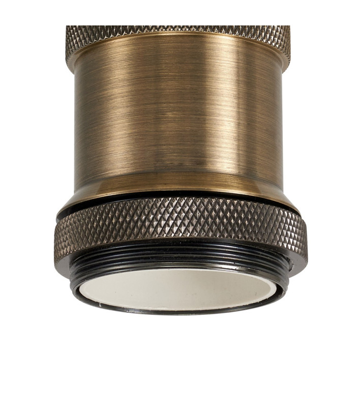 Dreifa 10cm Ceiling Light 1 x E27 Antique Brass-5