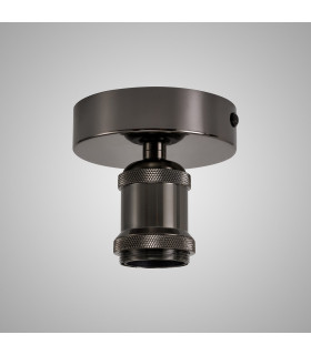 Dreifa 10cm Ceiling Light 1 x E27 Black Chrome-2